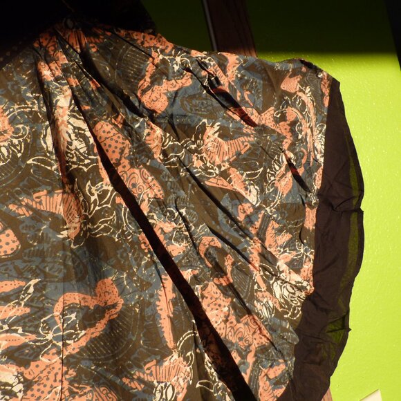 JOE BROWN GOTH QUIRKY GOTH BOHO HIMALAYAN SKIRT 80S STYLE GYPSY PEASANT 16 18 XL - Picture 4 of 9